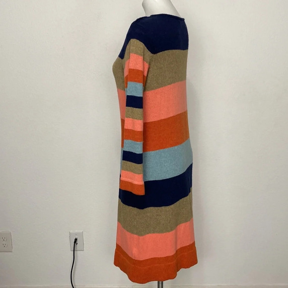 Isabella Sinclair Bohemian Lambswool Blend Knit Romantic Midi Sweater Dress Sz L - Picture 4 of 10
